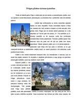 Essays 'Prāgas pilsētas tūrisma īpatnības', 1.