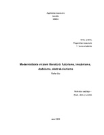 Research Papers 'Modernistiskie virzieni literatūrā: imažinisms, dadaisms, abstrakcionisms, futūr', 1.