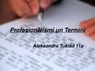 Presentations 'Profesionālismi un termini', 1.