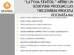 Presentations 'SIA "Latvija Statoil" noieta mārketinga analīze', 11.