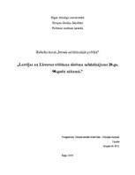 Research Papers 'Latvijas un Lietuvas vēlēšanu sistēmu salīdzinājums 20.gs. 90.gadu sākumā', 1.