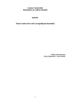 Research Papers 'Ādama Smita dzīves stāsts un ieguldījumi ekonomikā', 1.