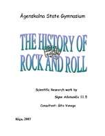 Research Papers 'History of Rock and Roll', 1.