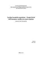 Summaries, Notes 'Latvijas kosmiskā uzņemšana - Google Earth vidē izmantoto satelītu un sensoru ap', 1.