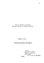 Term Papers 'Teatralizācija muzejos', 84.