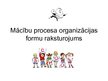 Presentations 'Mācību procesa organizācijas formu raksturojums', 1.