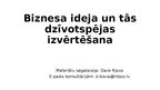 Summaries, Notes 'Biznesa plāna izstrādes vadlīnijas', 28.