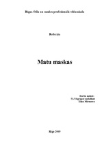 Research Papers 'Matu maskas', 1.