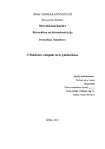Research Papers 'Buldozera ražīgums un tā palielināšana', 1.