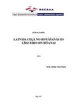 Research Papers 'Latvija ceļā no iestāšanās ES līdz eiro ieviešanai', 1.