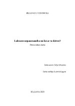 Research Papers 'Laktozes nepanesamība un kā ar to dzīvot', 1.