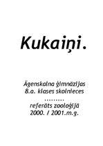 Research Papers 'Kukaiņi', 1.