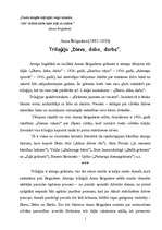 Essays 'Anna Brigadere - triloģijas "Dievs. Daba. Darbs" analīze', 1.