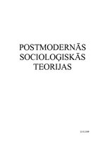 Summaries, Notes 'Postmodernās socioloģiskās teorijas', 1.