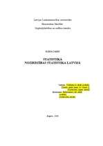 Research Papers 'Noziedzības statistika Latvijā', 1.