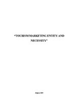 Research Papers 'Tourism Marketing Entity and Necessity', 1.