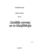 Research Papers 'Sociālās normas un to klasifikācija', 1.