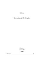Summaries, Notes 'Sports Latvijā 20.-30.gados', 1.