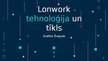 Presentations 'Lonwork tehnoloģija un tīkls', 1.