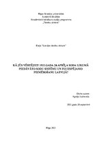 Essays 'Kā jūs vērtējat 1933.gada 24.aprīļa soda likumā piedāvāto sodu sistēmu un to ies', 1.