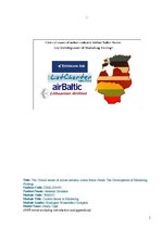 Research Papers 'The Critical Issues of Airline Industry within Baltic States: The Development of', 1.