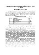 Research Papers 'AS "Rīgas Piensaimnieks" darbības analīze', 5.