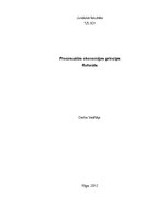 Research Papers 'Procesuālās ekonomijas princips', 1.