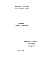 Research Papers 'Ungārija. Budapešta', 1.