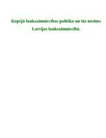 Research Papers 'Kopējā lauksaimniecības politika un tās nozīme Latvijas lauksaimniecībā', 1.