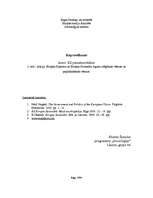 Summaries, Notes 'Eiropas Kopienas un Eiropas Savienības līgumu slēgšanas vēsture un paplašināšanā', 1.