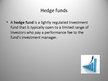 Presentations 'Hedge Funds', 2.