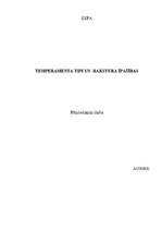 Research Papers 'Temperamenta tipi un rakstura īpašības', 1.