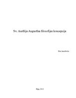 Research Papers 'Svētā Aurēlija Augustīna filosofijas koncepcija', 1.