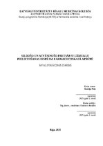 Term Papers 'Sildošo un atvēsinošo pretsāpju līdzekļu pielietošanas iespējas farmaceitiskajā ', 1.