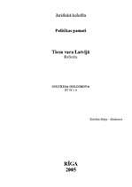 Research Papers 'Tiesu vara Latvijā', 1.