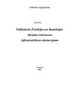 Research Papers 'Salīdzinošs Zviedrijas un Rumānijas tūrisma resursu un infrastruktūras raksturoj', 1.