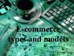 Presentations 'E-commerce Types and Models', 1.