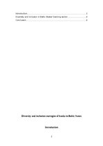 Essays 'Diversity and inclusion strategies of banks in Baltic States', 2.