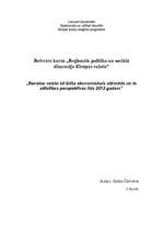 Research Papers 'Benelux valstu ekonomiskais stāvoklis un attīstības perspektīvas līdz 2012.gadam', 1.