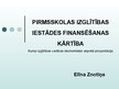 Presentations 'Pirmsskolas izglītības iestādes finansēšanas kārtība', 1.
