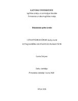 Summaries, Notes 'Didaktiskā spēle un rituāli pirmsskolas bērniem', 1.