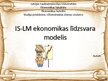 Presentations 'IS-LM līdzsvara modelis', 1.