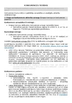 Summaries, Notes 'Konkurences tiesības', 1.