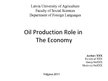 Presentations 'Oil Production Role in the Economy', 1.