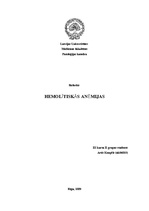 Research Papers 'Hemolītiskās anēmijas', 1.