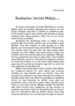 Essays 'Raudupiete - latviešu Mēdeja', 1.