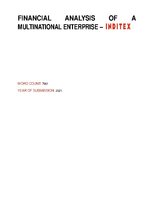 Research Papers 'Financial analysis of a multinational enterprise - INDITEX', 1.