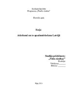 Essays 'Atkritumi un to apsaimniekošana Latvijā', 1.