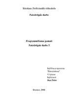 Summaries, Notes 'Pascal funkcijas', 1.