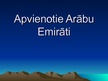 Presentations 'Apvienotie Arābu Emirāti', 1.